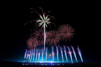 2025阿久根みどこい秋まつり花火大会 秋の夜空を花火が彩る