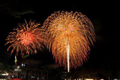 第42回 ドンパン祭り 趣向を凝らした演出とともに舞い上がる花火が魅力