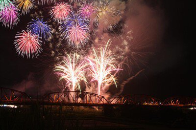 色とりどりの花火が夜空に舞う圧巻のひととき