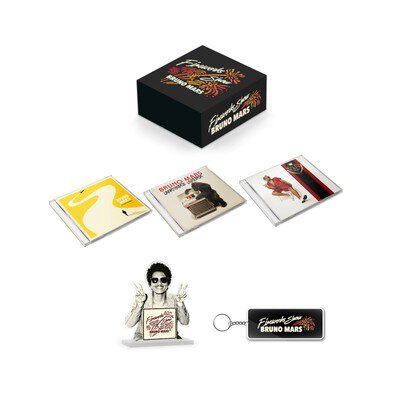 CD BOX付きチケット特典イメージ(アルバム3枚＋アクリルスタンド＋アクリルキーホルダー)