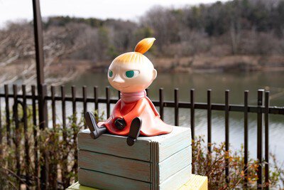 花火のおすすめビューポイントとなるリトルミイのオブジェ