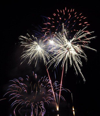 夜空に広がる多彩なスターマイン