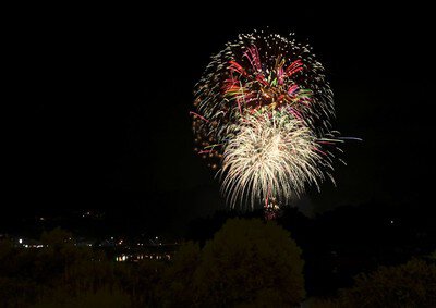 ろうかく湖とうろう流しと花火大会 画像(5/5)