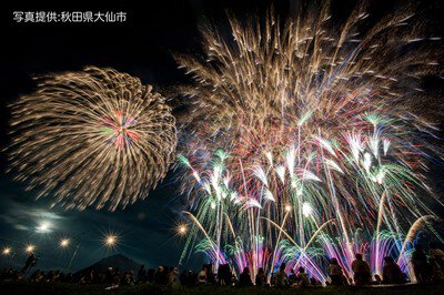 鑑賞者とともに楽しむ色鮮やかな花火