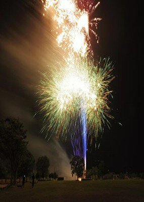 夜空に広がる繊細な光の花火