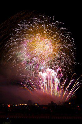 夜空を彩る大輪の花火