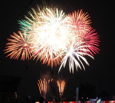 夜空に広がる鮮やかな大輪の花火