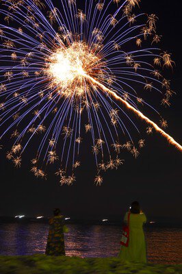 南紀白浜温泉 メッセージ花火 画像(2/4)