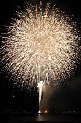 大輪の花が夜空を埋め尽くす圧巻の一瞬