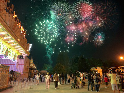 東武動物公園 打上花火 2026 約500発の花火が打ちあがる