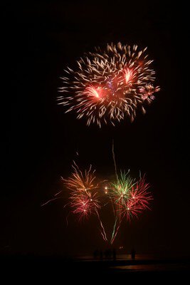 九十九里町ふるさとまつり 花火大会 九十九里浜の夜空に咲く大輪の花火
