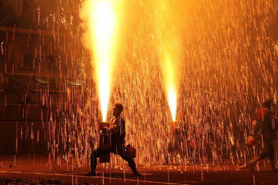 豊橋祇園祭 初日と2日目で異なるタイプの花火を楽しめる