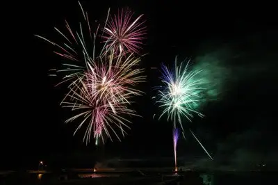 제21회 호쿠토시 여름 축제 정면에서 바라본 불꽃은 박력 만점