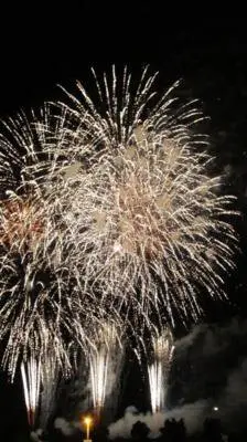오토후케정 상공회 여름 축제 피서 불꽃축제 - 눈앞에 가득 펼쳐지는 대박력의 불꽃에 압도된다