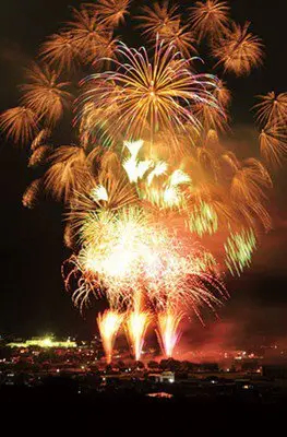 제43회 하루나 고향 축제 상공제 불꽃놀이 대회