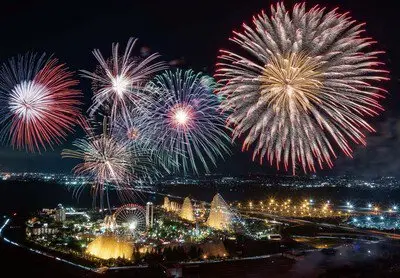 Nagashima Onsen 'Grand Fireworks Competition'